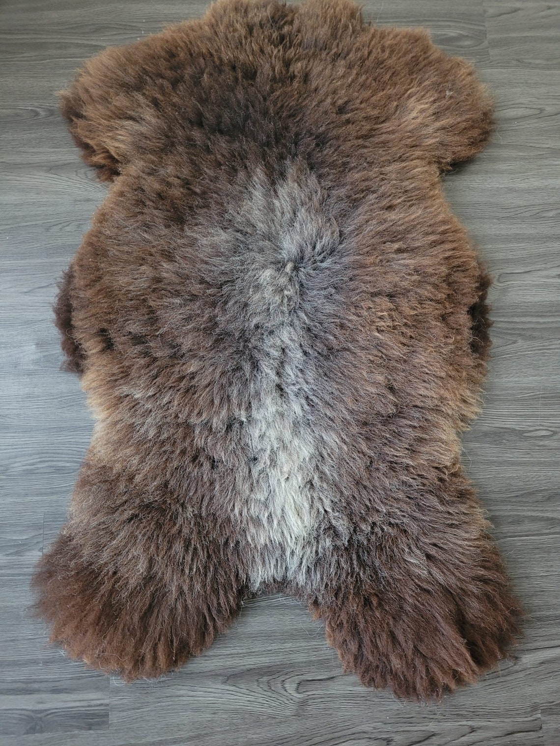 Genuine Natural Single Sheepskin Rug Soft Dense Pile Spotted Etsy