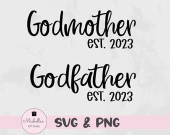 Godmother svg | Godfather svg | Godparents svg | Baptism svg | Godparents gift | Godparents 2023 svg | Christening svg | Religious svg