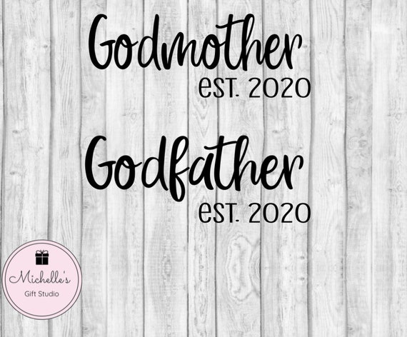 Download Godmother svg Godfather svg Godparents svg Baptism svg | Etsy