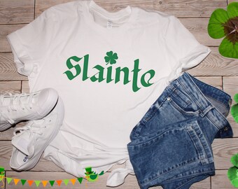 Slainte St. Patrick's Day Sweatshirt, Slainte Irish Hoodie, Slainte Saint Paddy's Shirt, Saint Patty's Ireland Tees, Irish Cheers Tshirt