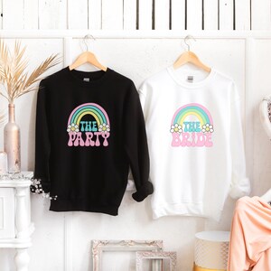 Bachelorette Party Sweatshirts, Retro Bachelorette Party Sweatshirts, Vintage Bachelorette Sweatshirts, Rainbow Bachelorette Sweatshirts