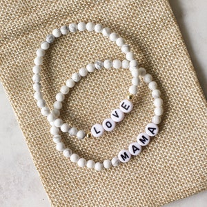 Beaded Name Bracelet Custom Friendship Letter 