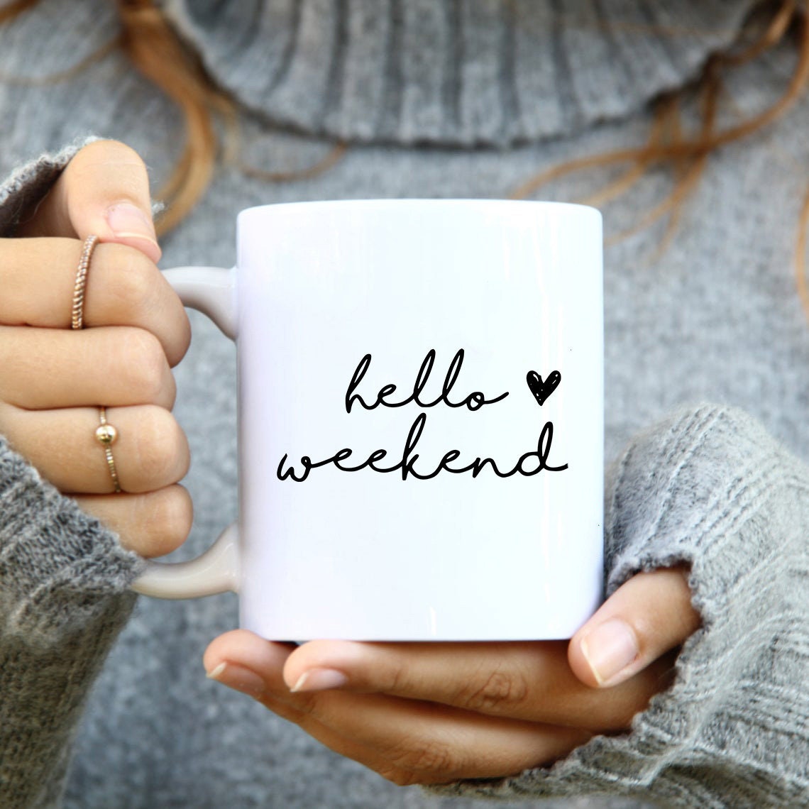 Hello Weekend Mug Hello Weekend Coffee Mug Coffee Mug Cute - Etsy