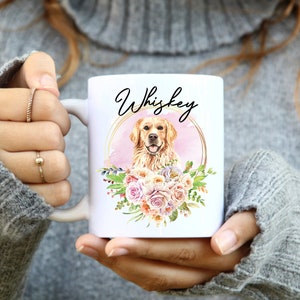 Golden Retriever dog mug, Personalized Golden Retriever Mug, Golden Retriever Gift, Golden Retriever Mom Gift, Golden Retriever Dad Gift