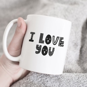 Ich liebe dich Tasse, Geschenk für die Liebe, Geschenk für ihn, Geschenk für sie, Geschenk für Freund, Tasse für Freundin, Paar Geschenk, Geschenk für Freunde, Frau Geschenk