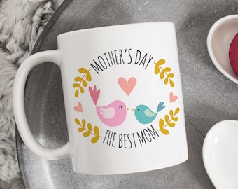 La mejor taza de mamá del día de la madre, regalo del día de la madre, regalo para mamá, taza para mamá, regalo para mamá para el día de la madre, mamá de la hija, mamá del hijo, lindo