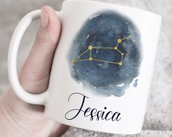 Leo Mug, Leo Gifts, Leo Coffee Mug, Leo Constellation Cup, Horoscope gift, Leo Zodiac, Zodiac Mug,Birthday Gift, July August coffee mug