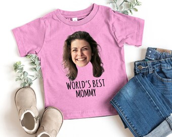 Worlds Beste Mama Shirt, aangepaste foto shirt, aangepaste kinderen tshirt, aangepaste peuter shirt, aangepaste tekst shirt, aangepaste shirt, peuter shirt