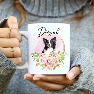 Custom Border collie mug, Personalized Border Collie Mom and Dad Gift, Dog Coffee Mug, Custom Name mug, best dog mom gift, Personalized Mug