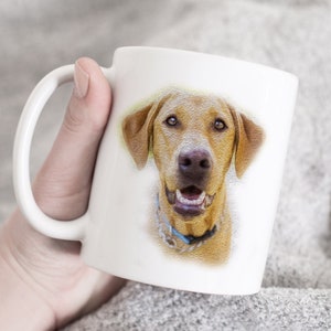 Personalized dog mug, gift for dog owner, custom dog lover mug, dog photo mug, dog lover gift, dog photo and text mug, customize dog mug