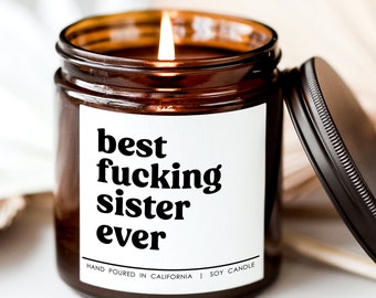 Best sister ever candle, sister candle, gift for sister, sister Gift, sister Promotion candle, sister To Be candle, birthday gift for sister