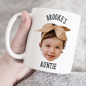 Custom baby photo mug, custom photo mug, custom face mug, create your mug, face mug gift, customized photo mug, face mug, Gift From Aunt