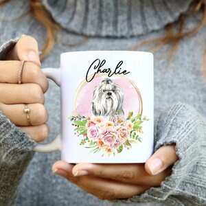 Shih Tzu mug, Shih Tzu Coffee Mug, Dog Lover Mug, Dog owner Gift, Personalized Shih Tzu Dog Gifts, Shih Tzu Mom Present Gift, dog photo mug
