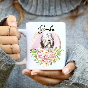 Bearded Collie custom mug, Personalized Bearded Collie Mug, Bearded Collie Gift Ideas, Bearded Collie Cup, Gifts for Bearded Collie Lovers