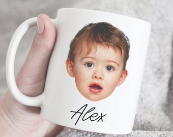 Custom photo and text mug, Personalized photo mug, face mug, custom photo mug, custom birthday gift, morning custom mug, create your mug