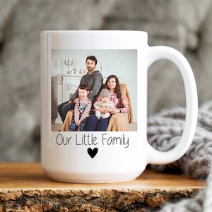 Taza personalizada del día de la madre, taza personalizada familiar, regalo para mamá, regalo para papá, taza con foto personalizada, taza de regalo personalizada, taza con foto familiar