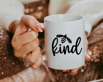 Bee Kind Mug, Bee Kind Koffie mok, Cute Bee Kind Mok, Positief gezegd mok, Koffie Mok, Kindness Coffee Cup, Leraar Gift, cadeau voor vriend