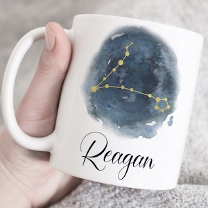 Pisces Mug, Pisces Gifts, Pisces Cup, Pisces Constellation Coffee Mug, Zodiac Gift for Pisces, Customised mug, Astrology Gift, Birthday Gift
