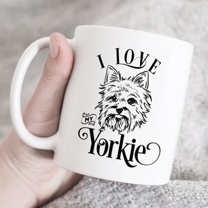 I Love My Yorkie Tasse, Yorkie Mama Geschenk, Hundeliebhaber Geschenk, Kaffee Tasse, Yorkie Geschenk, Yorkie Geburtstag Geschenk, Hund Mama Geschenk, Yorkshire Terrier
