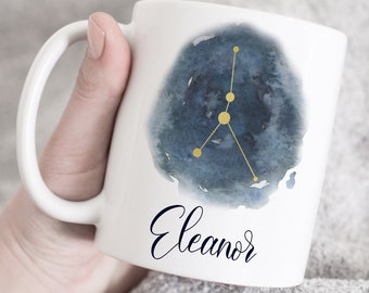 Beste Krebs Kaffeetasse, Krebs Geschenk, Astrologie Geschenk, Sternzeichen Holographic Kaffeebecher, Krebs Konstellation, Horoskop Geschenke, Sternzeichen Tasse,