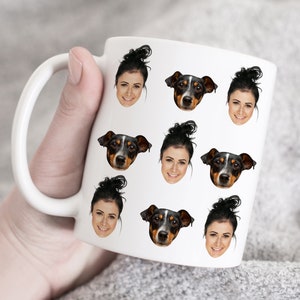 Custom owner and dog mug, Custom photo mug, Gift for dog Owner, gift for Dog lover, Dog Mom Coffee Mug, Dog Lover Mug, Pet Mug, gift idea