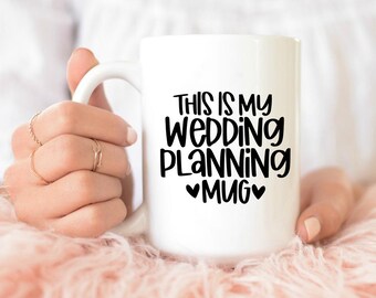 Detta är min bröllopsplaneringsmugg, kaffemugg, temugg, bröllopsplanering, förlovningspresent, blivande brud, bröllopsmugg, brudmugg, bröllopsmugg