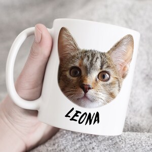 Custom Pet Coffee Mug, Cat Lover Coffee Mug, Pet Coffee Mug, Photo Mug,Cat Coffee Mug, Custom Cat Mug, personalized cat photo mug, gift idea