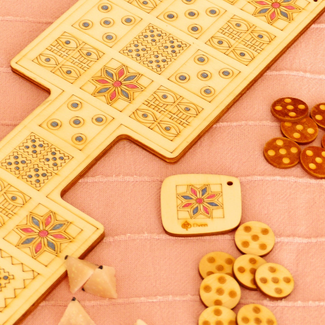 Pro Brilliant Royal Game Of Ur Board Game Of The Sumerian Etsy