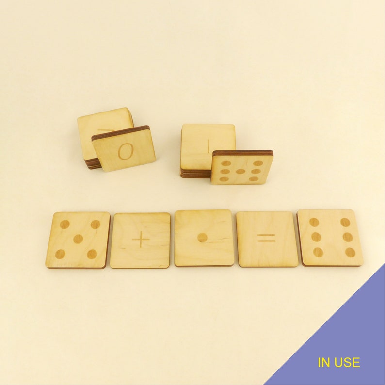 Montessori Atypical autism Hyperactive Homeschooling Math symbols Primary school MNS06 Double face numbers from 0 to 10 Kindergarten