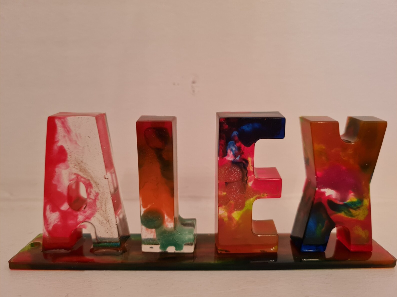 Handmade Resin Name Plaque Personalised Decoration Gift MADE Etsy