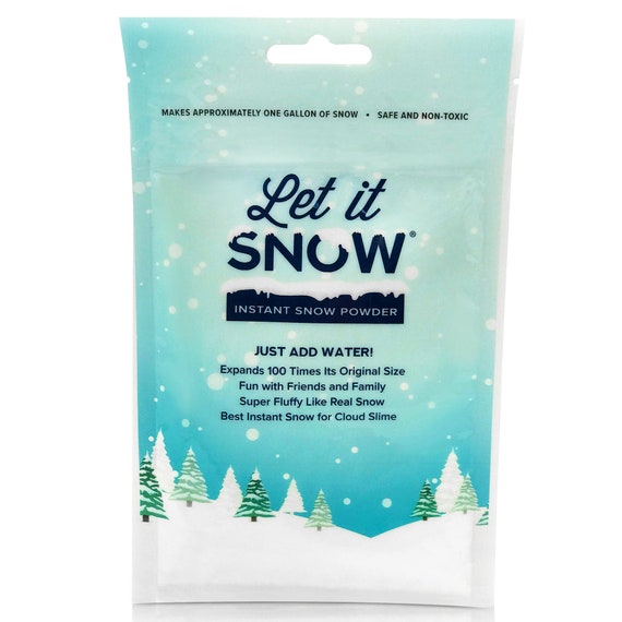 Instant Snow Insta Snow Makes 8 Gallons Fluffy White Snow - Fake