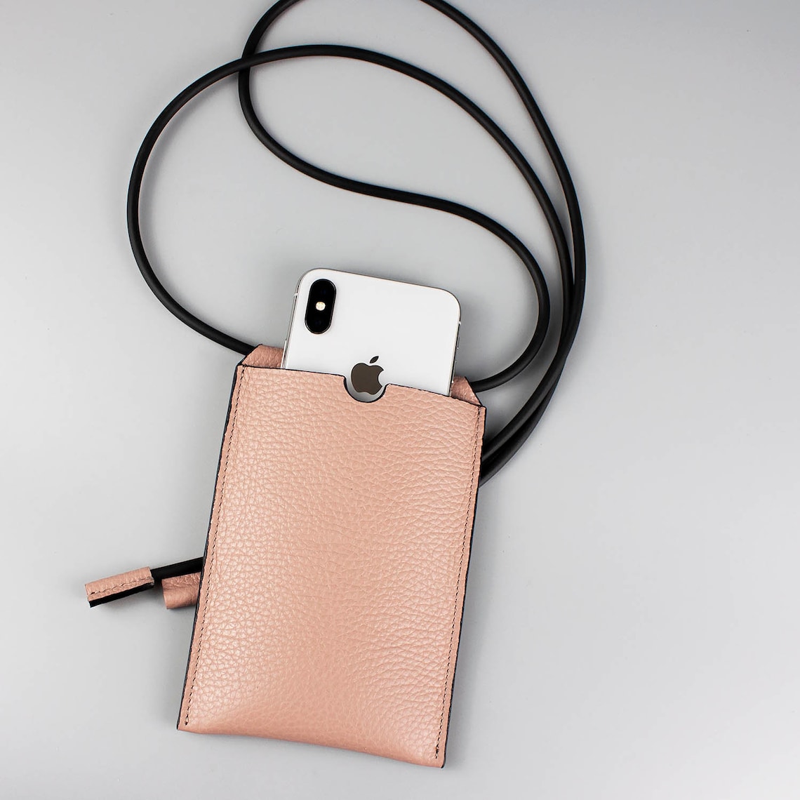 Phone crossbody case. iPhone leather case with strap. for Etsy