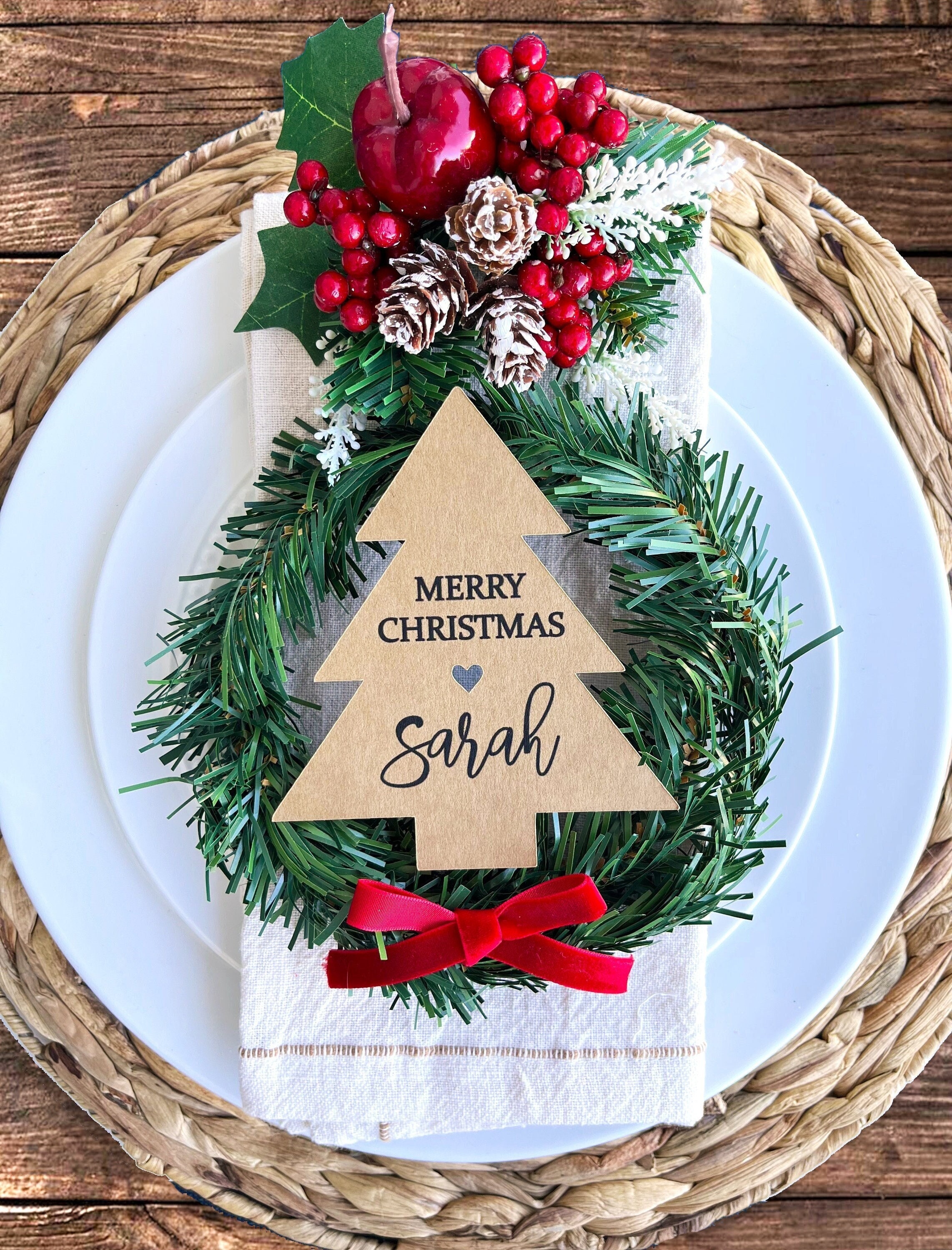 Christmas Table Name Tags