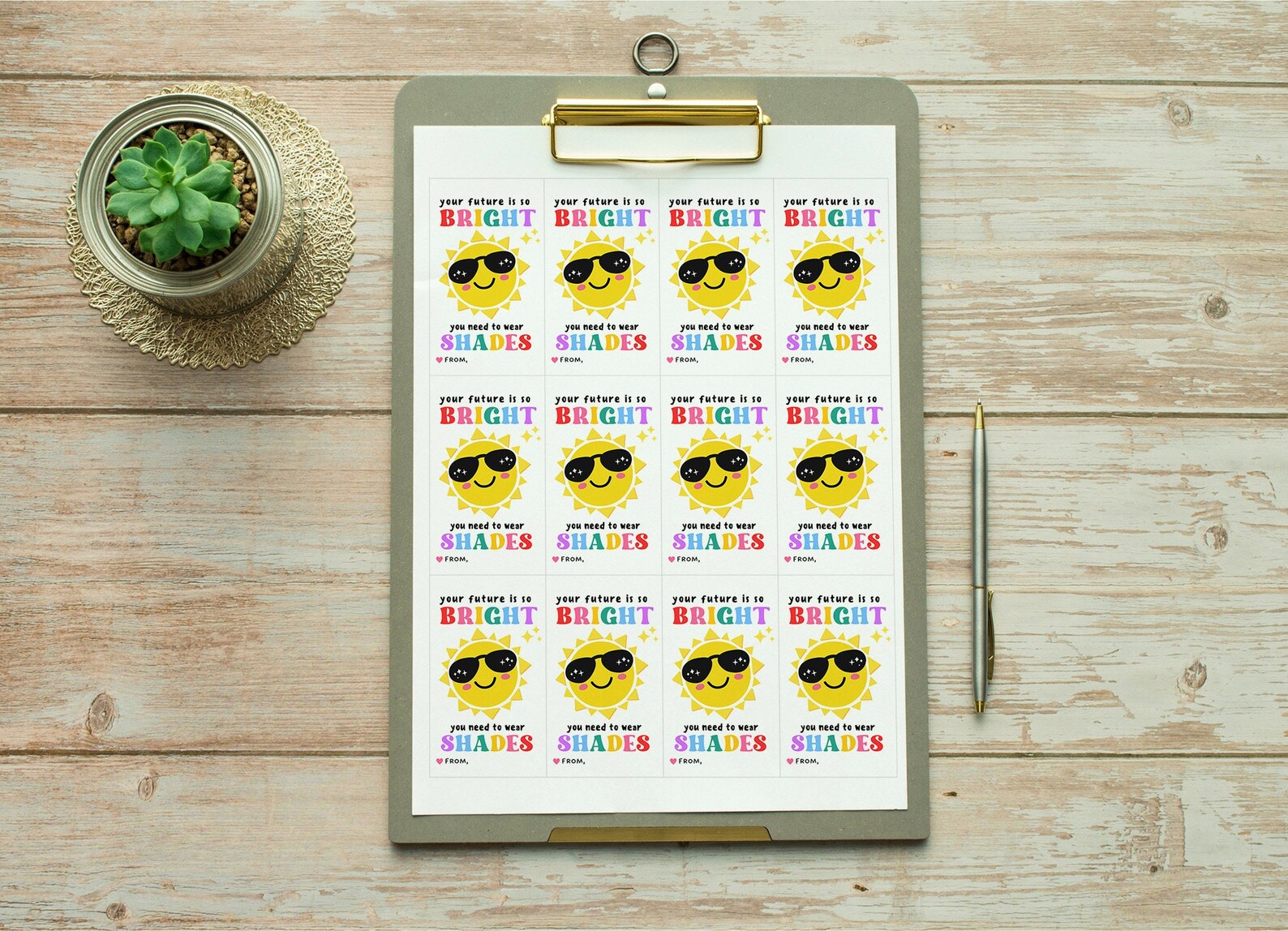 End of School Year Gift Tag PRINTABLE, Digital Summer Break Favors ...