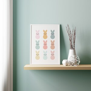 Boho Easter PRINTABLE, Neutral Bunny Girls Room Decor, Digital Easter ...