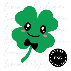 Día de San Patricio PNG, Diseño de sublimación de trébol, Trébol digital de 4 hojas PNG, Descarga de trébol de niño lindo, Favores de fiesta de camisetas para niños DIY