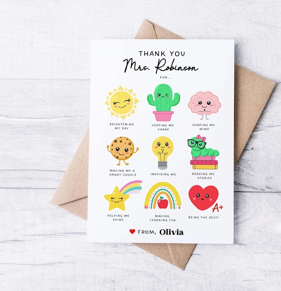 Teacher Appreciation Cards Thank You Messages For Teacher Thank You ...