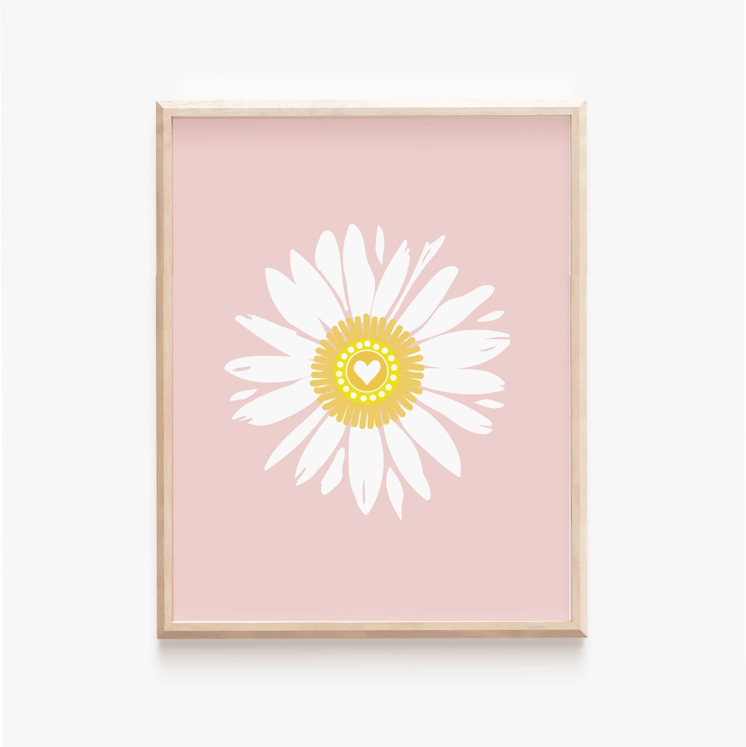 Mauve Daisy Nursery Wall Art, You Are so Loved Print Set of 3, Minimalist  Dusty Pink Wildflower Decor, Boho Floral Scandi Kids PRINTABLE 