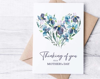 Sympathy First Mother's Day Card, Loss of Mom Condolence Card, Thinking of You Grief Card, Loss of Child Empathy, Mother's Day Support Care