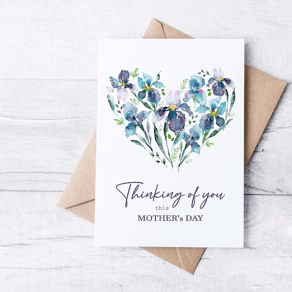 Sympathy First Mother's Day Card, Loss of Mom Condolence Card, Thinking of You Grief Card, Loss of Child Empathy, Mother's Day Support Care