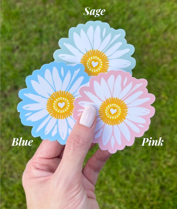 Paper House Gerbera Daisies Stickers - 2x2 Inch 6-Pack Scrapbooking & Craft Stickers