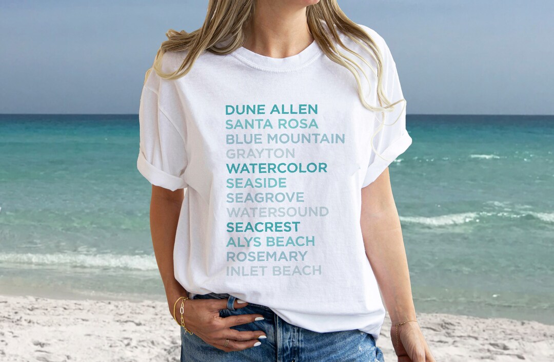 30A Beaches Shirt, Seaside Comfort Colors T-shirt, Emerald Coast