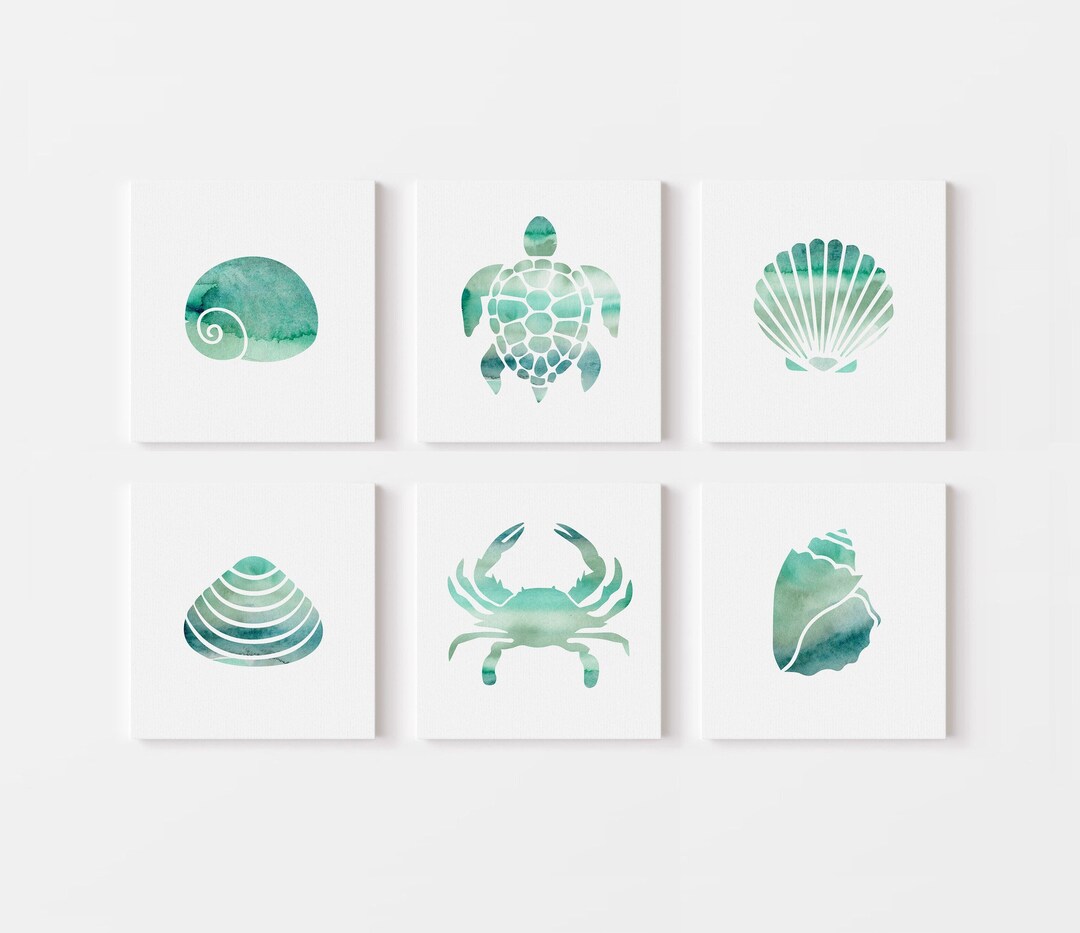 Creative Co-op Canvas Wall Décor w/ Seagull, 2 Styles main image 1