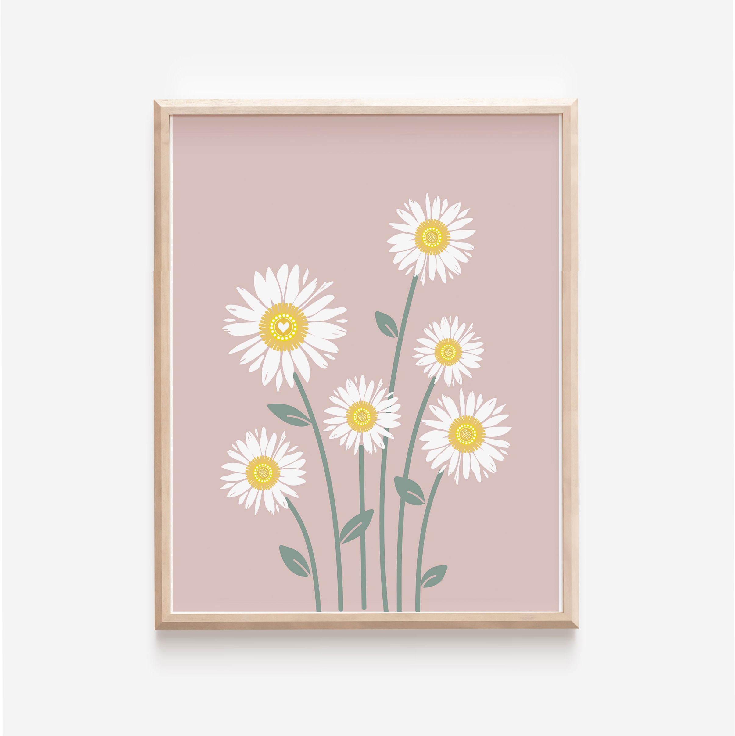 Daisy Nursery Print Set of 3, You Are so Loved Modern Daisy Decor ...