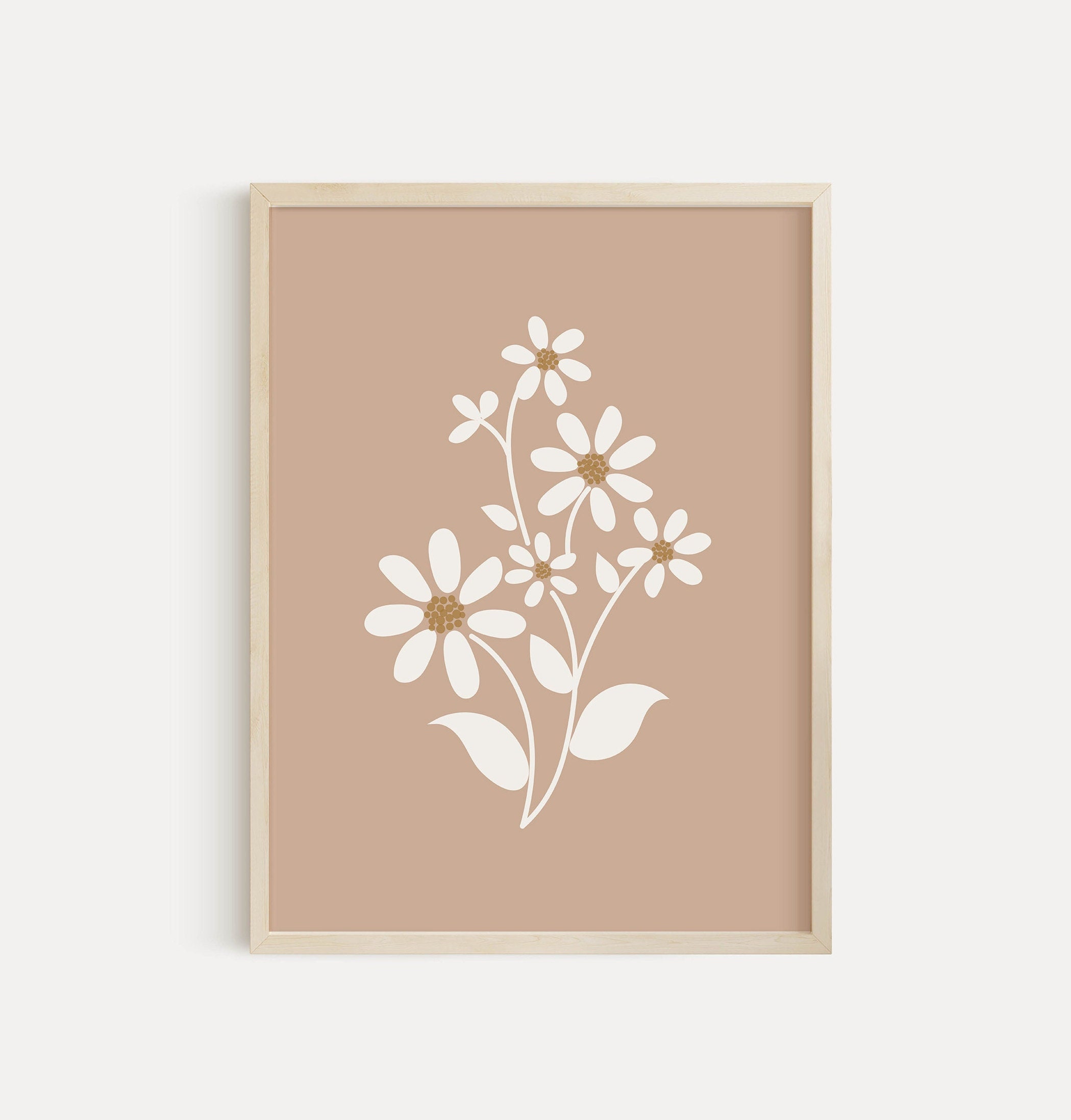Neutral Daisy Nursery Wall Art, You Are so Loved Modern Daisy Decor ...