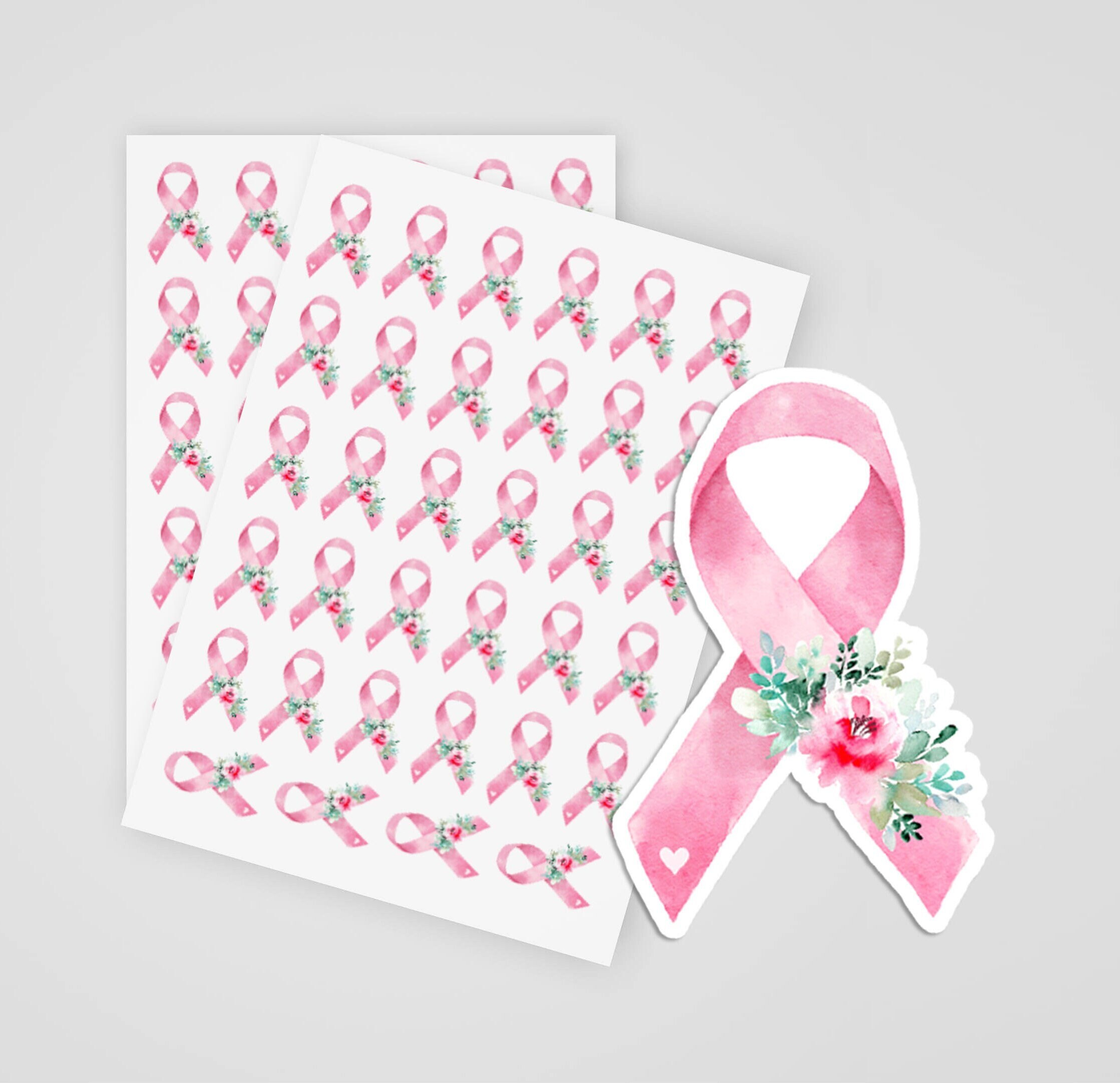 Breast Cancer Awareness Ribbon Pink Sticker for Sale by ohmydesign