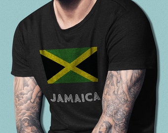 Jamaica T-Shirt, Unique Jamaican Gift, Jamaica Soccer Fan Gift, Jamaican Travel Shirt, Country Flag, Nationality, Kingston, Country Pride