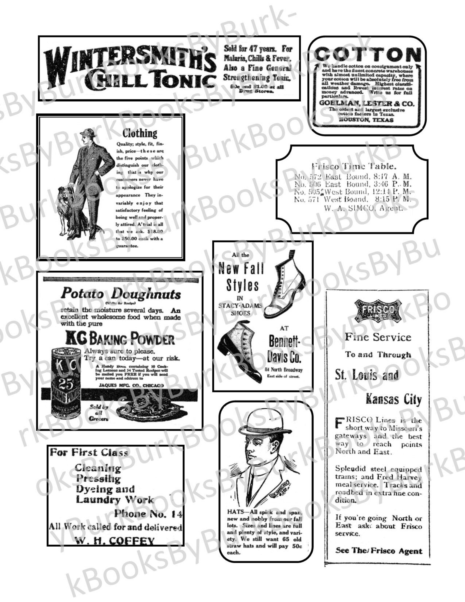 Old Newspaper Ads Ephemera Digital Printable Set 1 Digital Images - Etsy
