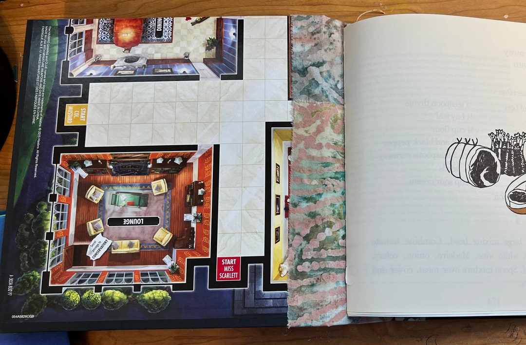 Clue Game Board Glue Book Collage Scrapbook Etsy