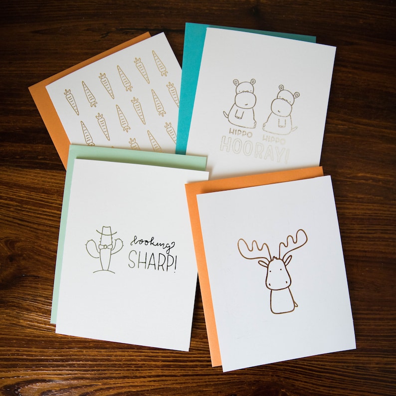 Greeting Cards Pack of Four